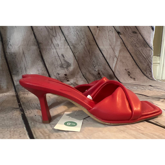 A New Day Monica Mule Heels Women's Red 9.5 New - Picture 2 of 6